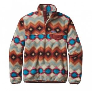 Patagonia Synchilla Snap-T Fleece Pullover Timber Twist Cinder Red Medium